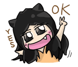 Neko and Cinos: Love is so sweet sticker #9891178