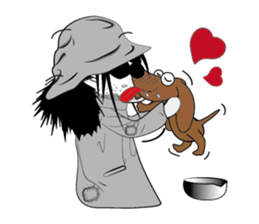 Sili and his dog's diary sticker #9891782