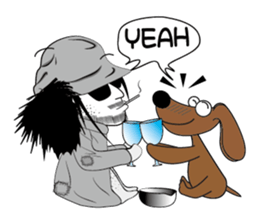 Sili and his dog's diary sticker #9891786