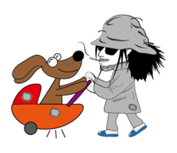 Sili and his dog's diary sticker #9891787