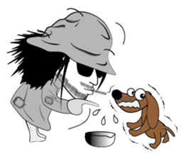 Sili and his dog's diary sticker #9891790