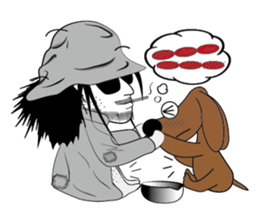 Sili and his dog's diary sticker #9891792