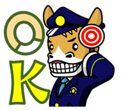 police horse kun sticker #9892161