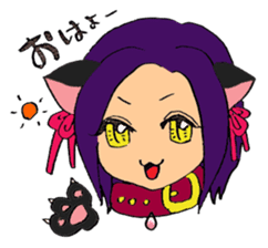 My Cat ears Girl sticker #9892361