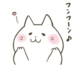 Soft and fluffy cat sticker #9893604