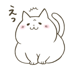 Soft and fluffy cat sticker #9893607