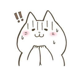 Soft and fluffy cat sticker #9893614