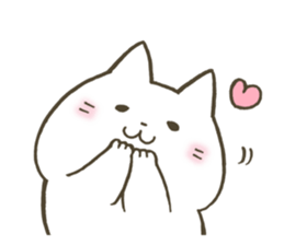 Soft and fluffy cat sticker #9893616