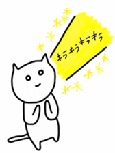 rabbit and cat by Ohanamatope sticker #9893731