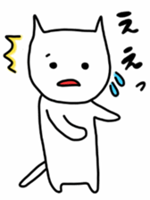 rabbit and cat by Ohanamatope sticker #9893749