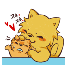 Yosakoi Dog! YOSAKEN-KUN & CHIBIYOSA-KUN sticker #9894137