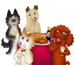 Blacky --- Winter season. sticker #9895120