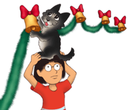 Blacky --- Winter season. sticker #9895123