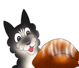 Blacky --- Winter season. sticker #9895125