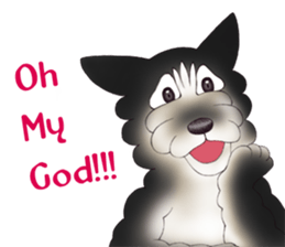 Blacky --- Winter season. sticker #9895127