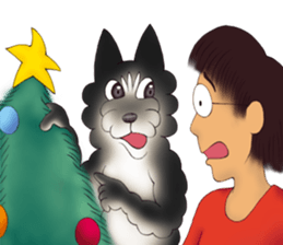 Blacky --- Winter season. sticker #9895128