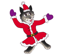 Blacky --- Winter season. sticker #9895138