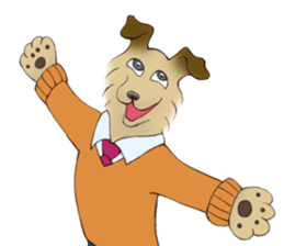 Blacky --- Winter season. sticker #9895142