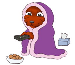 Blacky --- Winter season. sticker #9895145