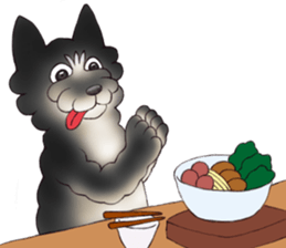 Blacky --- Winter season. sticker #9895148