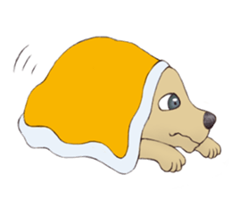 Blacky --- Winter season. sticker #9895150