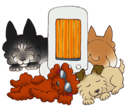 Blacky --- Winter season. sticker #9895153