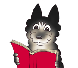 Blacky --- Winter season. sticker #9895156