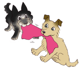 Blacky --- Winter season. sticker #9895158