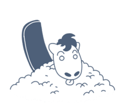 Snow Horse sticker #9895643