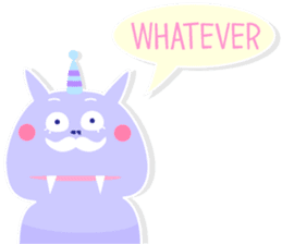 Cat Devil -English- sticker #9897535