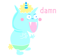 Cat Devil -English- sticker #9897541