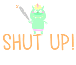 Cat Devil -English- sticker #9897542