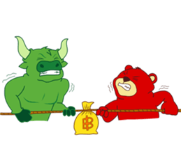 Success Investor : Willy Bull & Tom Bear sticker #9898103