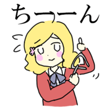 Talking girls Sticker sticker #9898556