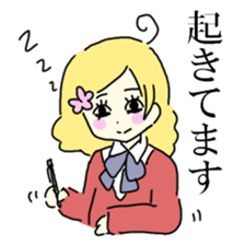 Talking girls Sticker sticker #9898557