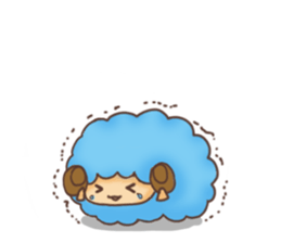 Fluffy"HITSUJIDAMA"3 sticker #9898875