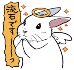 super cute angel rabbit sticker #9899321