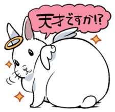 super cute angel rabbit sticker #9899324