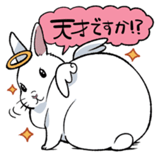 super cute angel rabbit sticker #9899324