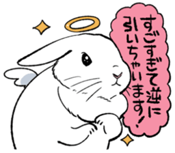 super cute angel rabbit sticker #9899326