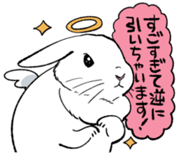 super cute angel rabbit sticker #9899326
