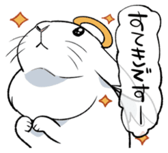 super cute angel rabbit sticker #9899327
