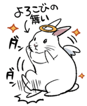 super cute angel rabbit sticker #9899331