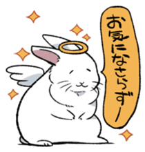 super cute angel rabbit sticker #9899335