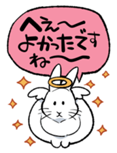 super cute angel rabbit sticker #9899341