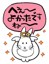 super cute angel rabbit sticker #9899341