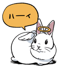 super cute angel rabbit sticker #9899342