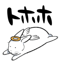 super cute angel rabbit sticker #9899348