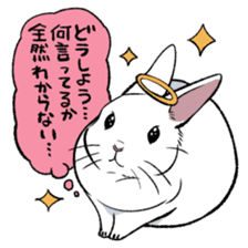 super cute angel rabbit sticker #9899352