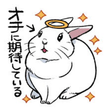 super cute angel rabbit sticker #9899355